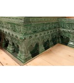 Изразцовая банная печь с лежанкой.