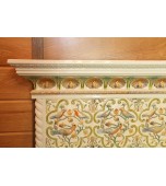 Изразцовый экран в банном комплексе.