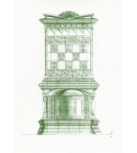 Изразцовый камин в стиле «Арт. нуво».