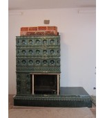 Монтаж изразцового камина с двусторонней топкой.