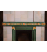 Изразцовый камин «По мотивам эскизов Поленовой Е.Д.»