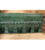 Изразцовая банная печь с лежанкой.