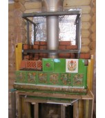 Монтаж изразцового камина с кронштейнами.