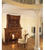 Изразцовый камин с панно «Замок»