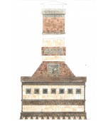 Изразцовая уличная печь «Очаг над водой».