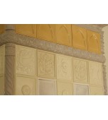 Изразцовый камин с «кракле».