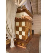 Изразцовый камин – печь в летней резиденции.