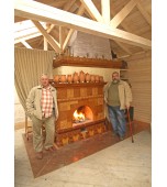 Изразцовый камин – печь в летней резиденции.