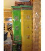 Монтаж изразцового камина с кронштейнами.