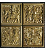 Изразцовая отопительно-банная печь.