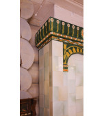 Изразцовый камин «По мотивам эскизов Поленовой Е.Д.»