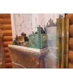 Монтаж изразцового камина с панно «жар – птица»