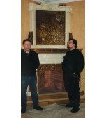 Изразцовый камин с панно «Ущелье»