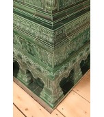 Изразцовая банная печь с лежанкой.