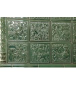 Изразцовая банная печь с лежанкой.