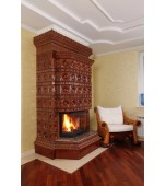 Изразцовый камин с эркером.