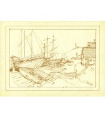 Изразцовый камин с панно «Тихая гавань»