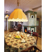 Изразцовый камин «По мотивам эскизов Поленовой Е.Д.»