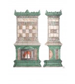 Изразцовый камин в стиле «Арт. нуво».