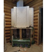 Монтаж изразцового камина с панно «жар – птица»