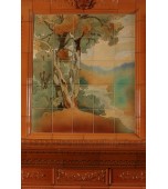 Изразцовый камин с панно «Английский пейзаж»