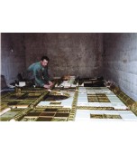 Монтаж изразцового комплекса печь – камин.