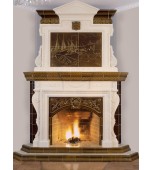 Изразцовый камин с панно «Тихая гавань»