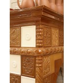 Изразцовый камин – печь в летней резиденции.