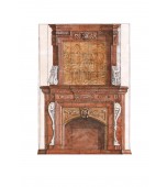 Изразцовый камин с панно «Замок»