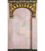 Изразцовый камин «По мотивам эскизов Поленовой Е.Д.»