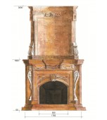 Изразцовый камин с панно «Ущелье»