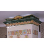 Изразцовый камин в стиле «Арт. нуво».