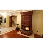 Изразцовый камин с эркером.