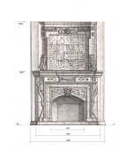 Изразцовый камин с панно «Замок»