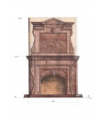 Изразцовый камин с панно «Тихая гавань»