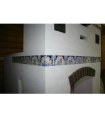 Русская печь, декорированная изразцами с сюжетами  «Знаки зодиака»      