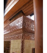 Изразцовая уличная печь «Очаг над водой».