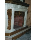 Изразцовый камин с панно «Ущелье»