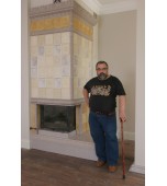 Изразцовый камин с «кракле».