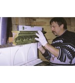 Монтаж изразцового комплекса печь – камин.