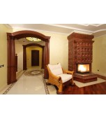 Изразцовый камин с эркером.