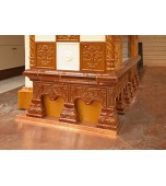 Изразцовый камин – печь в летней резиденции.