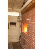 Изразцовый камин – печь в летней резиденции.