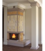 Изразцовый камин с «кракле».