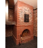 Изразцовая банная печь с лежанкой.