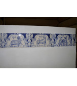 Русская печь, декорированная изразцами с сюжетами  «Знаки зодиака»      