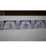 Русская печь, декорированная изразцами с сюжетами  «Знаки зодиака»      