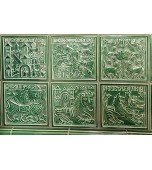 Изразцовая банная печь с лежанкой.