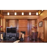 Изразцовый камин с топкой, открывающейся вертикально.