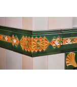 Изразцовый камин «По мотивам эскизов Поленовой Е.Д.»